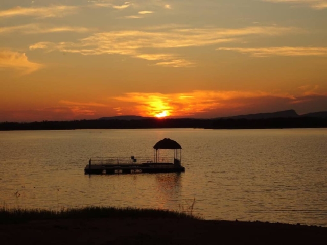 Lotri Bay, Lake Kariba, Zambia - Sunset, Lake Pool